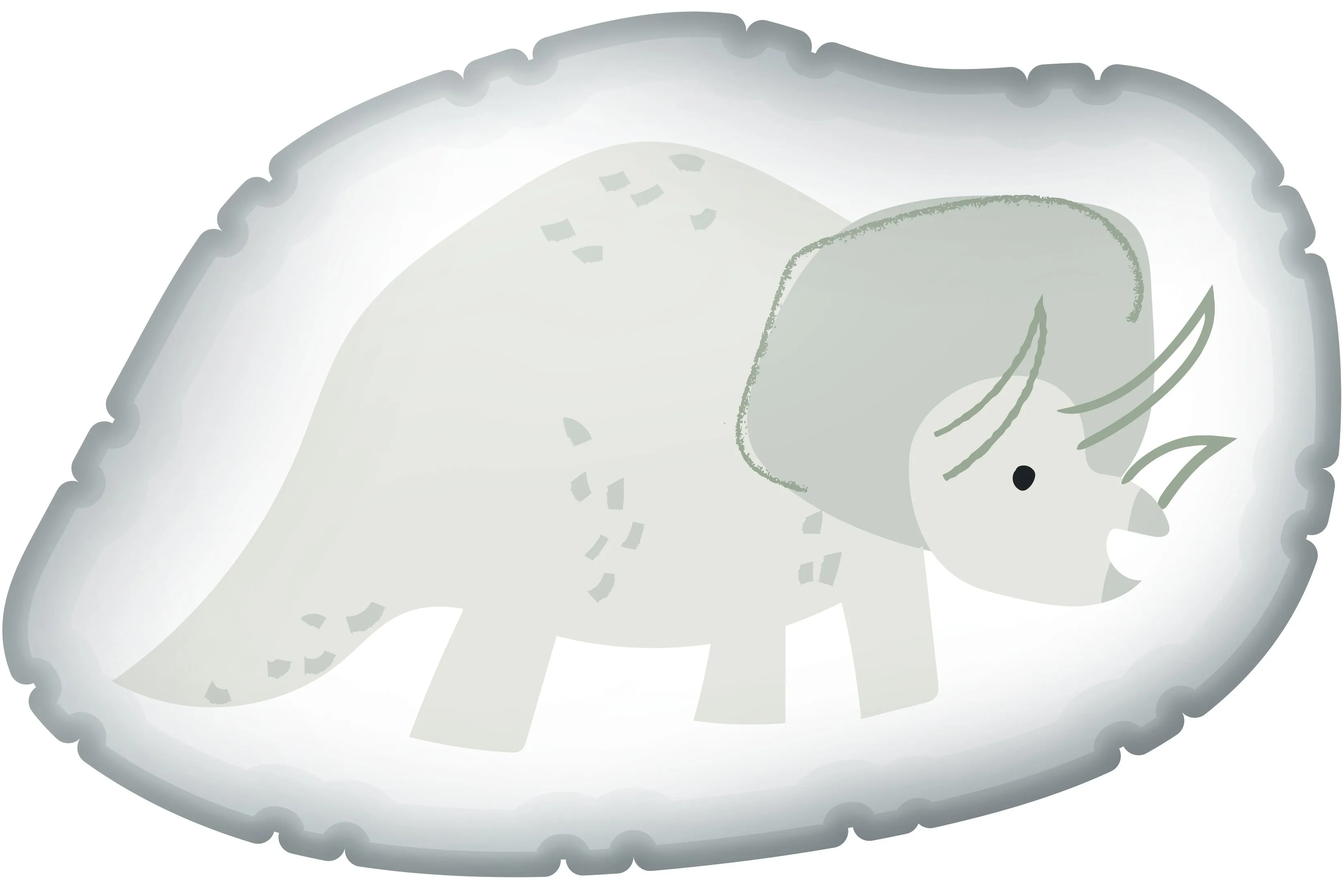 Roar - Dinosaur Backpack and Pillow Green Panel