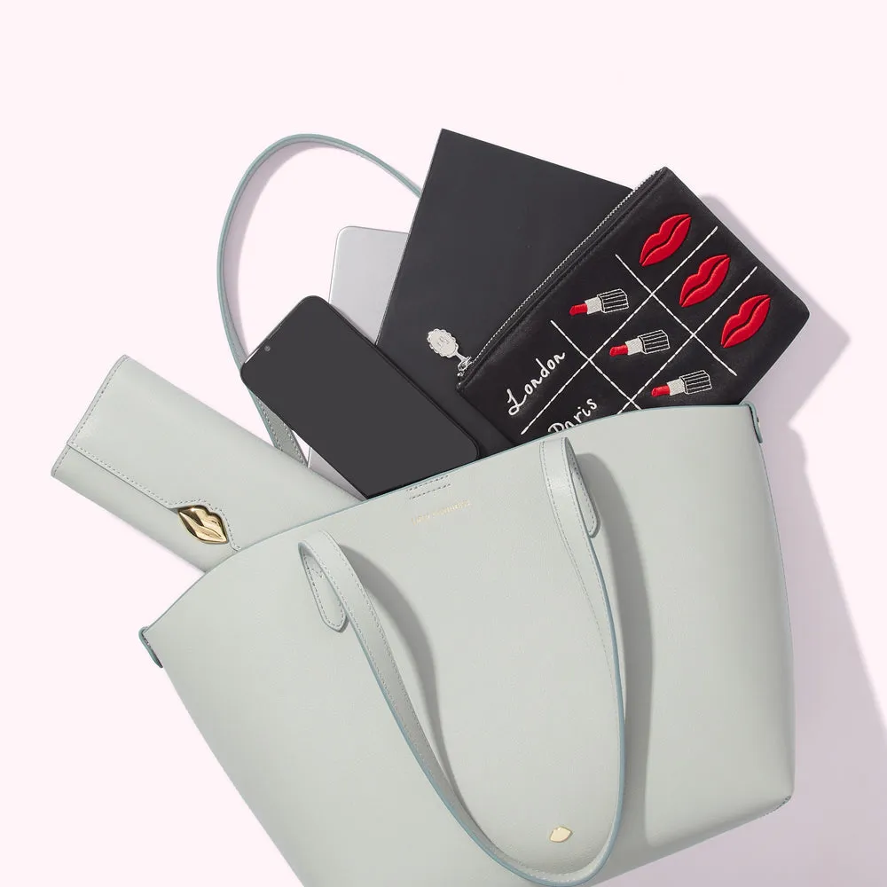 SHAGREEN LEATHER SMALL IVY TOTE BAG