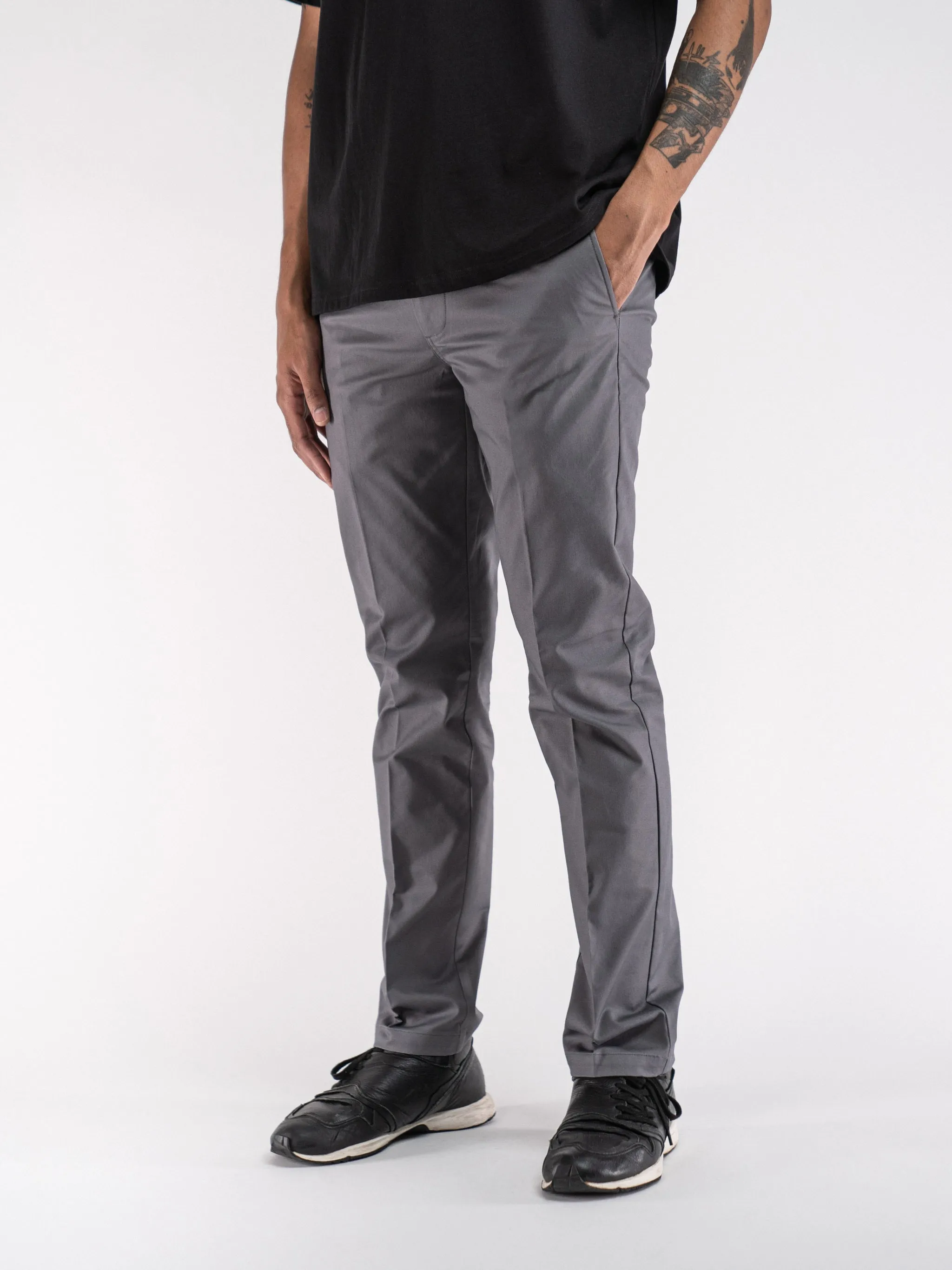 Slim Fit Chino Pant Charcoal Gray