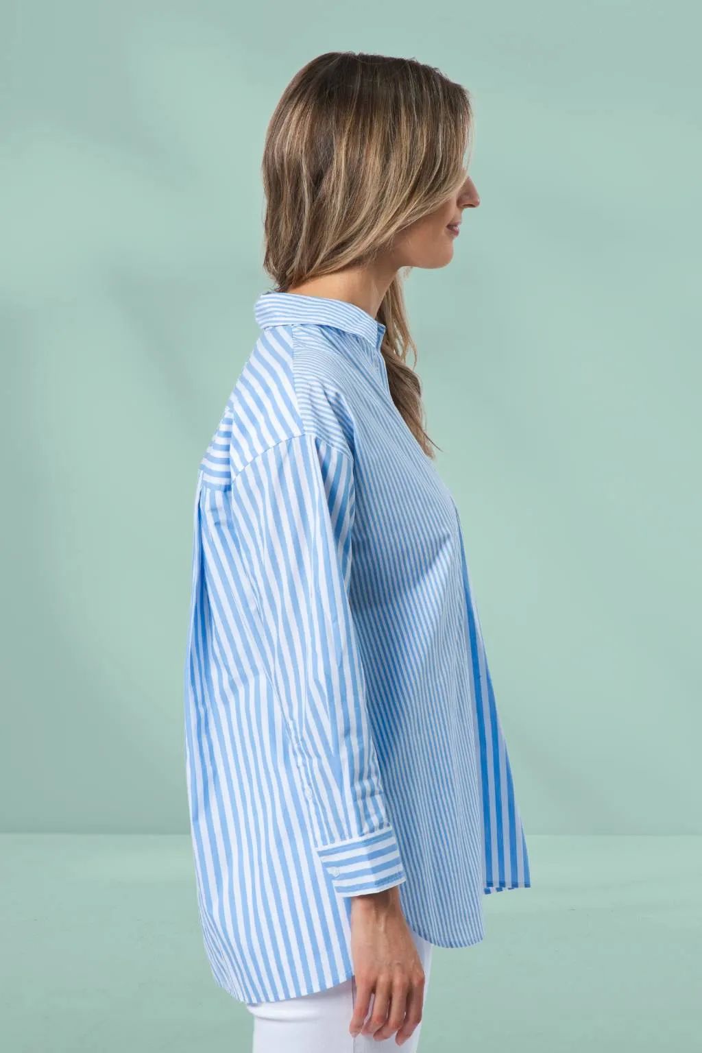 Stella and Gemma Essentials Shirt Azure Blue