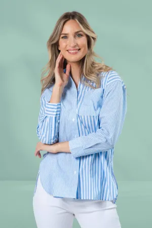 Stella and Gemma Essentials Shirt Azure Blue