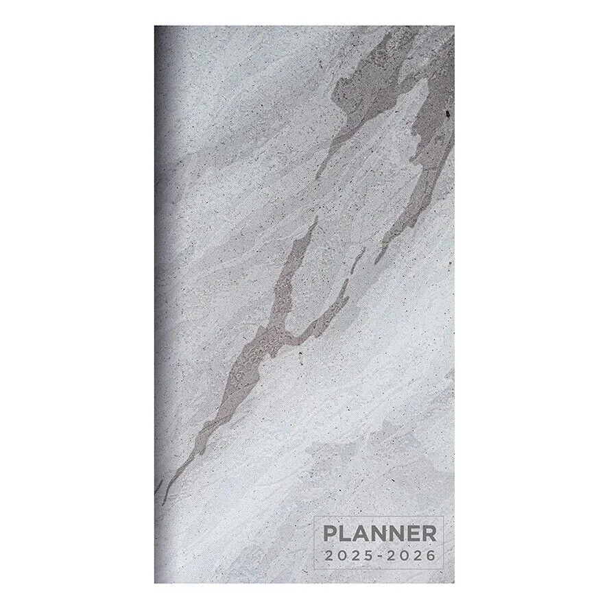 TF Publishing 2025-2026 Gray Granite Small Monthly Pocket Planner