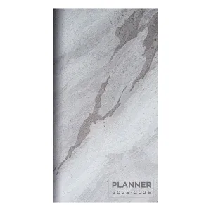 TF Publishing 2025-2026 Gray Granite Small Monthly Pocket Planner