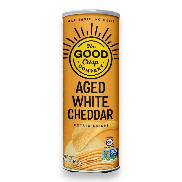 THE GOOD CRISP COMPANY - AGED WHITE CHEDDAR CHIPS