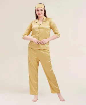 Velure Shiny Glossy Satin Night Suit