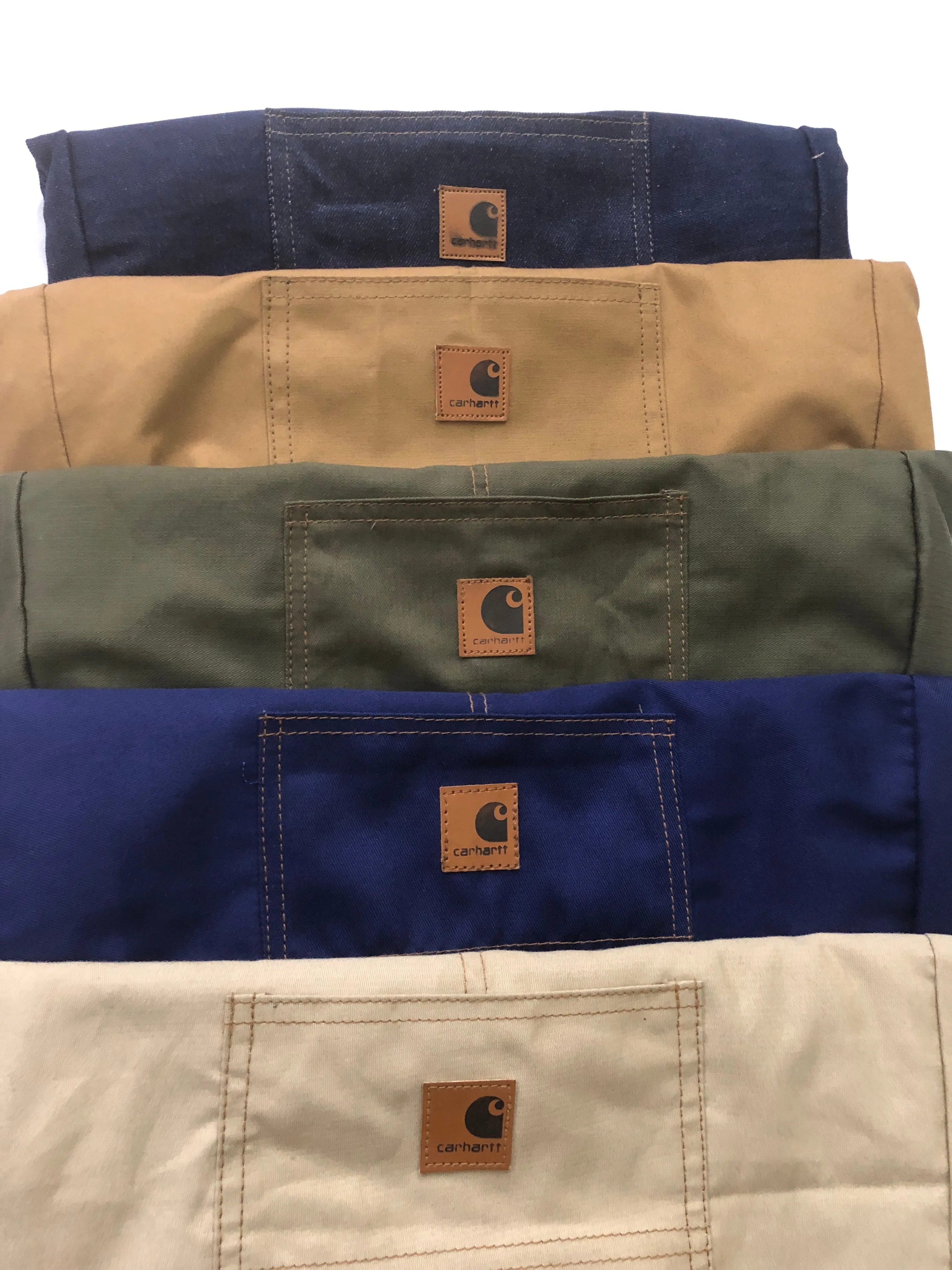 Vintage Carhartt Rework Style Tote Bags 5 Colours Available - 15 pcs